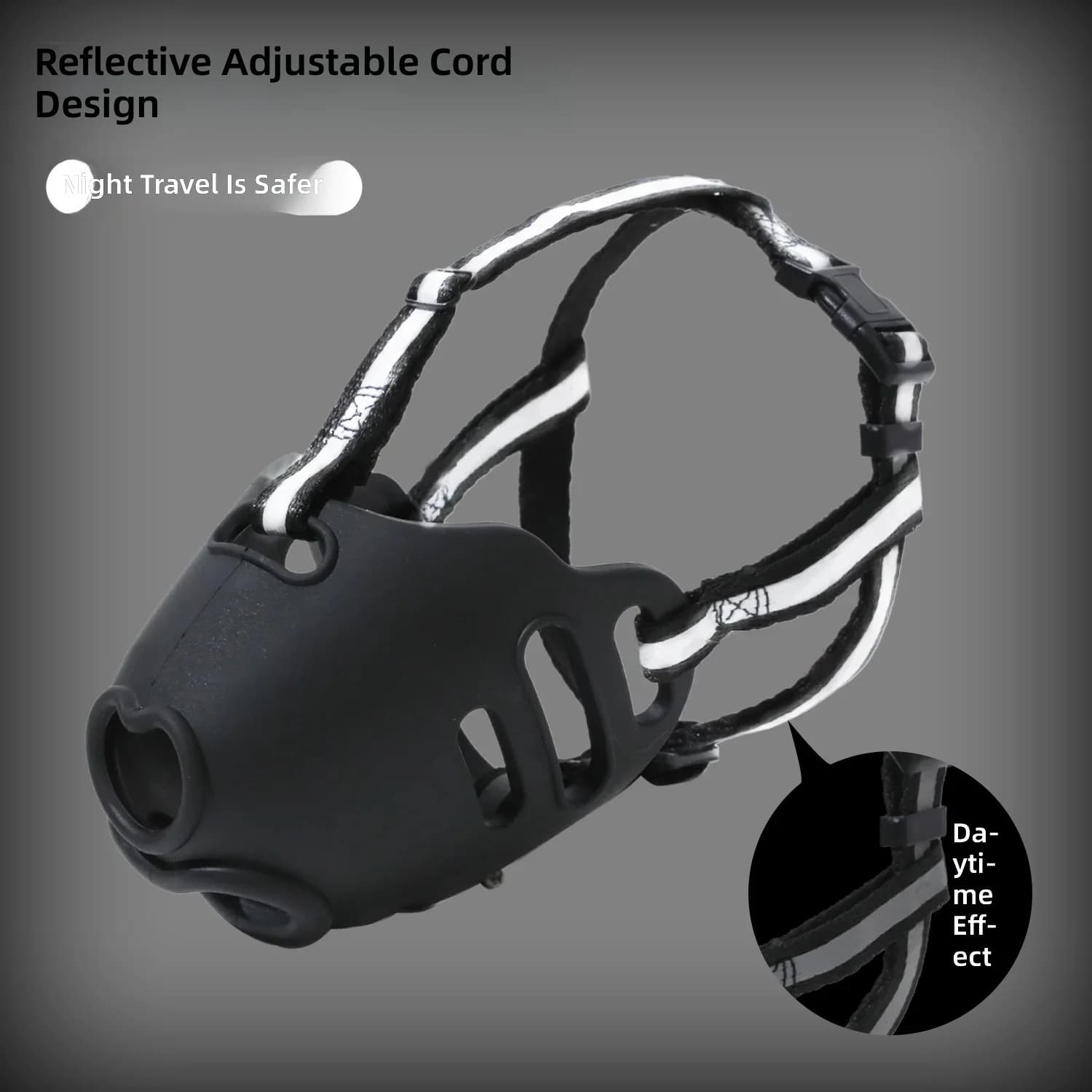 Adjustable, breathable dog muzzle to prevent biting, ideal for outdoor training - 2